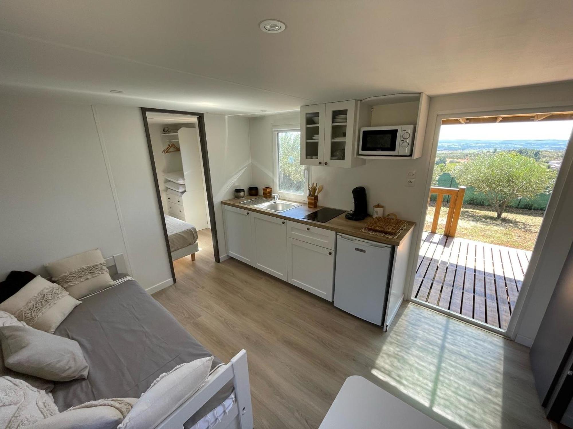 Mobil-Home En Pleine Nature A 3 Mins Du Lac Du Salagou Avec Vue Panoramique Lacoste  Dış mekan fotoğraf